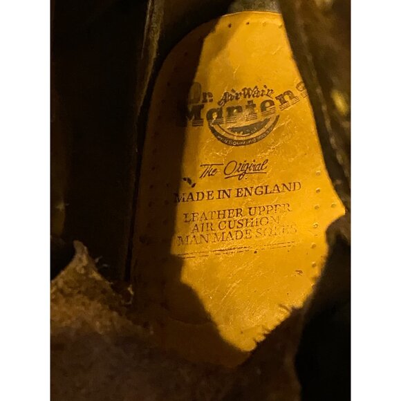 Dr. Martens Vintage Leather Boots Size 10 - Emo Boots That Have Seen It All - Picture 10 of 12